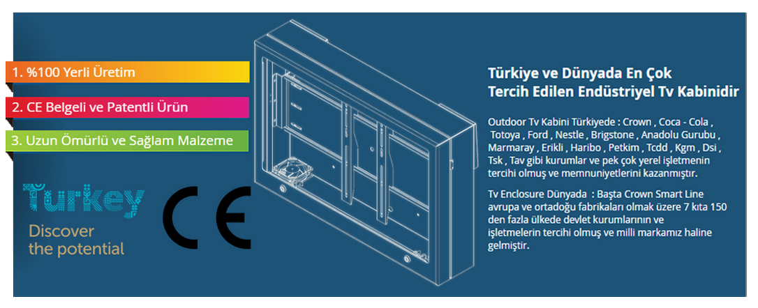Outdoor Tv & Endüstriyel Tv Kabinleri